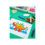 Bút Sáp Dầu Lục Giác, 24 Màu - Dinosaur